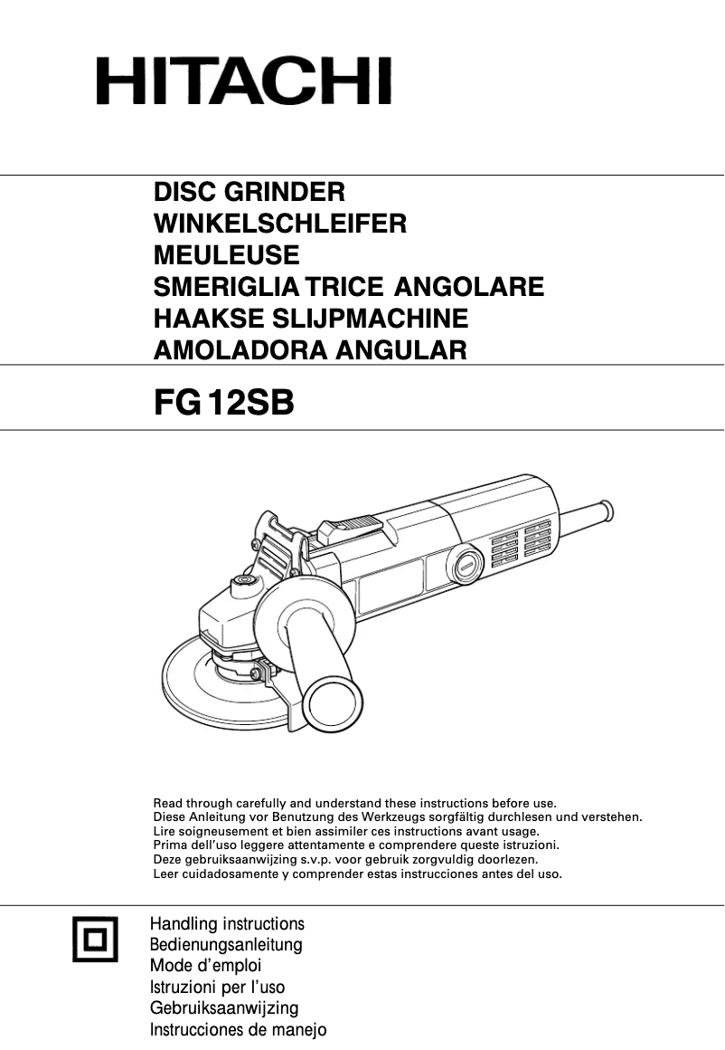 Page 1 de la notice Manuel utilisateur Hitachi FG 12SB