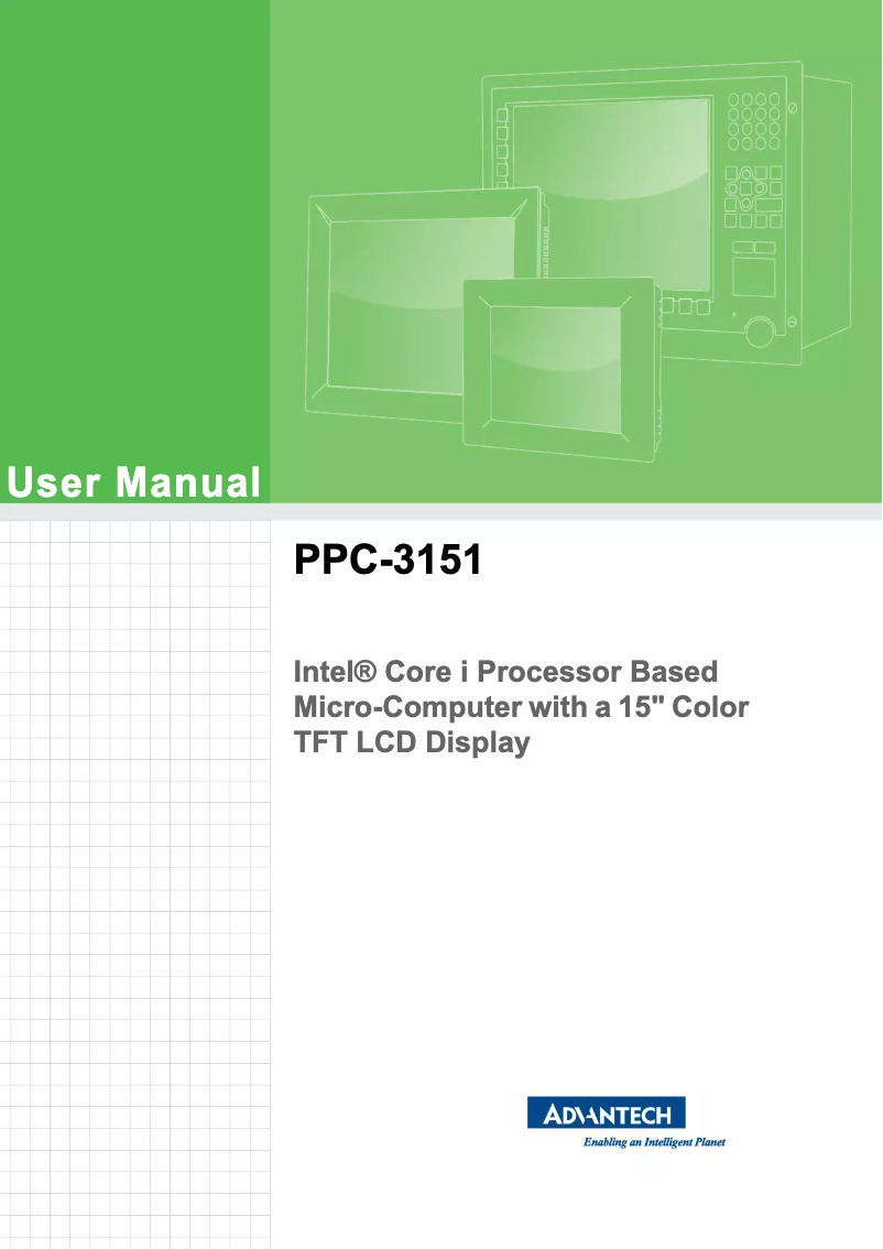 Page n°1 - Manuel utilisateur Advantech PPC-3151