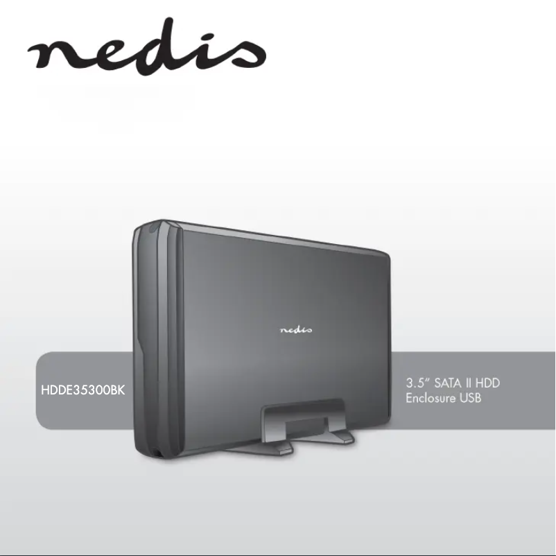 Page 1 de la notice Manuel utilisateur Nedis HDDE35300BK