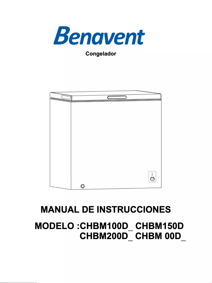 Page n°1 - Manuel utilisateur Benavent CHBM100D