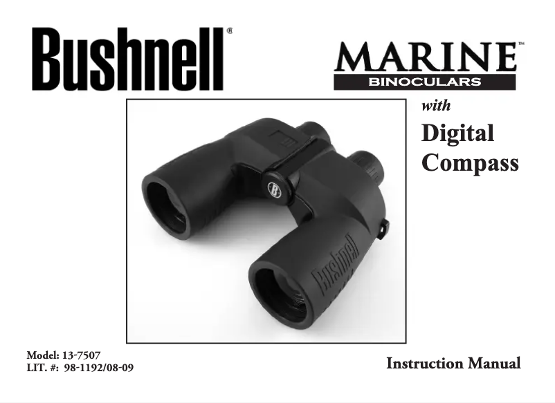 Image de la première page du manuel de l'appareil Marine 137507