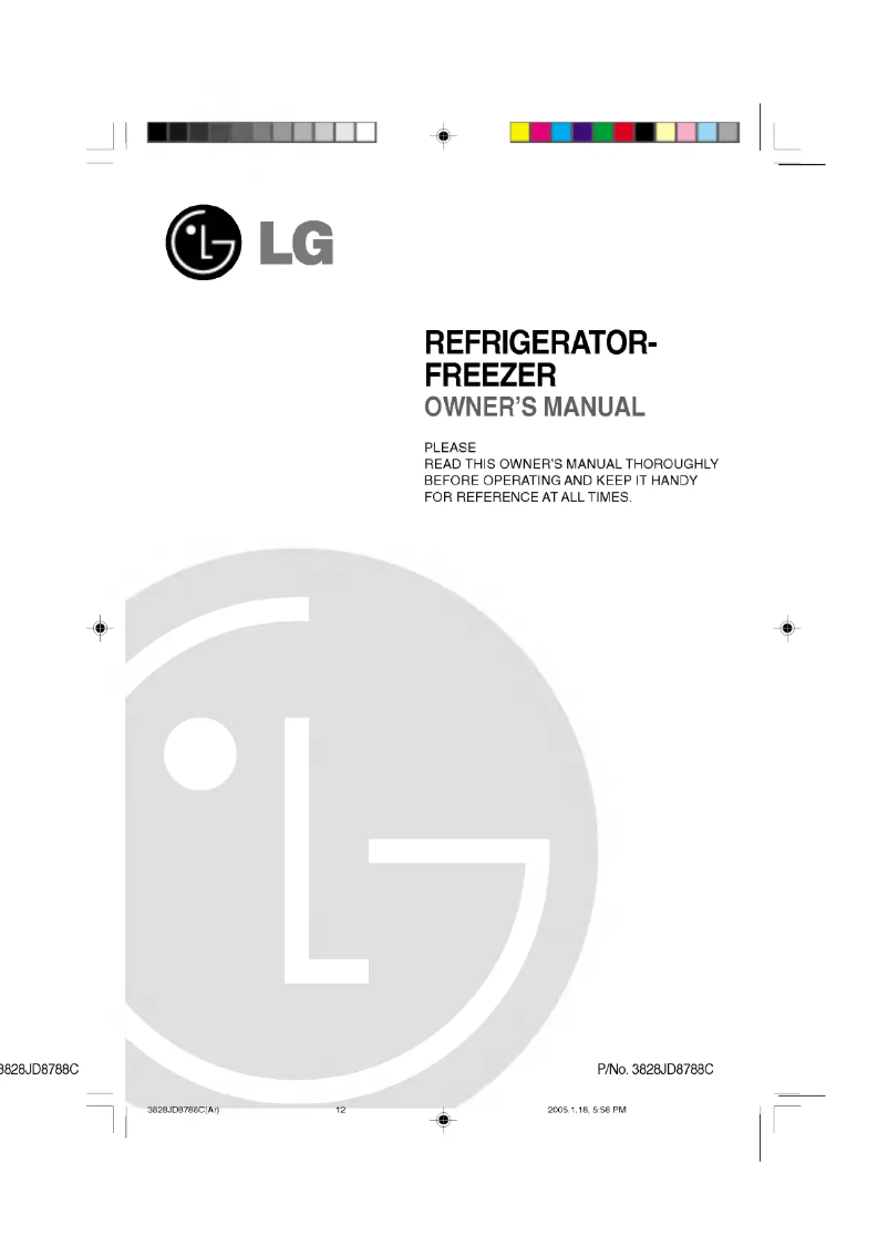 Page n°1 - Manuel utilisateur LG GR-522Q
