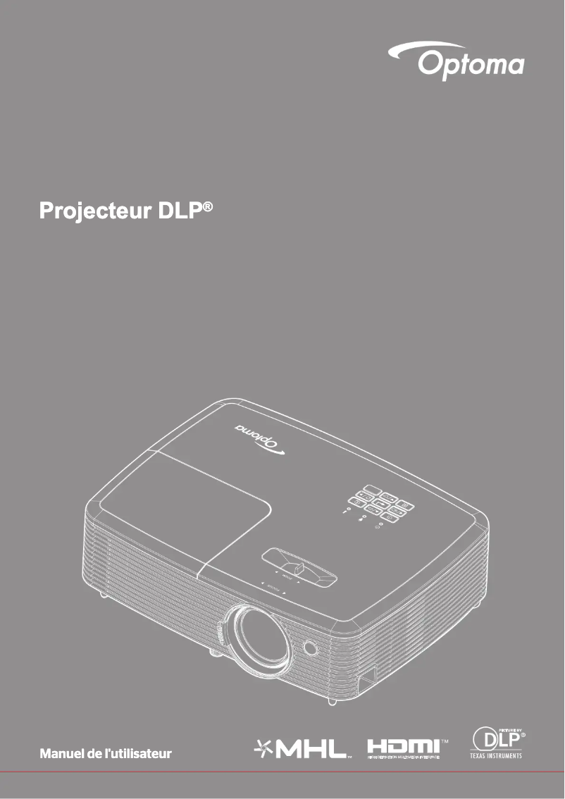 Page n°1 - Manuel utilisateur Optoma HD28i