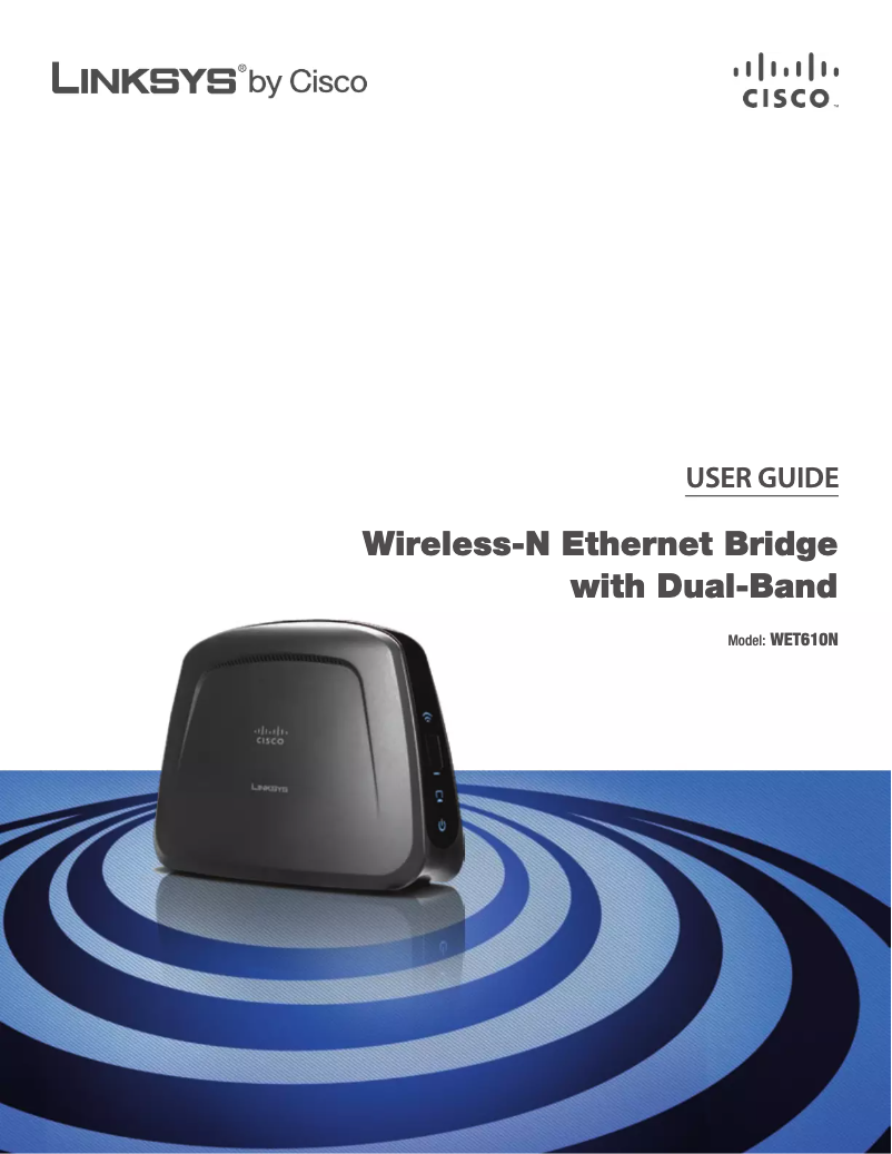 Page 1 de la notice Manuel utilisateur Linksys WET610N