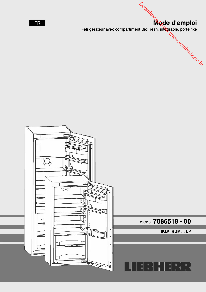 Image de la première page du manuel de l'appareil IKBP 3560 Premium BioFresh