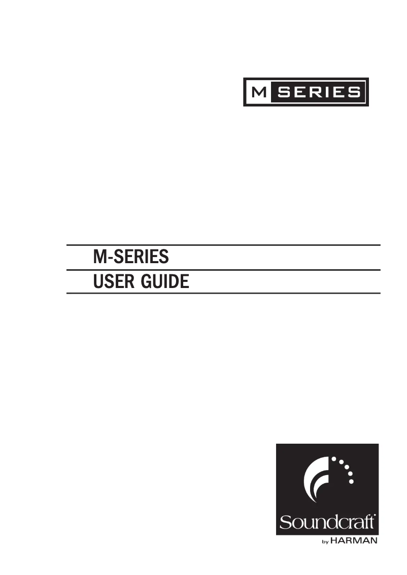 Page n°1 - Brochure Soundcraft M-Series