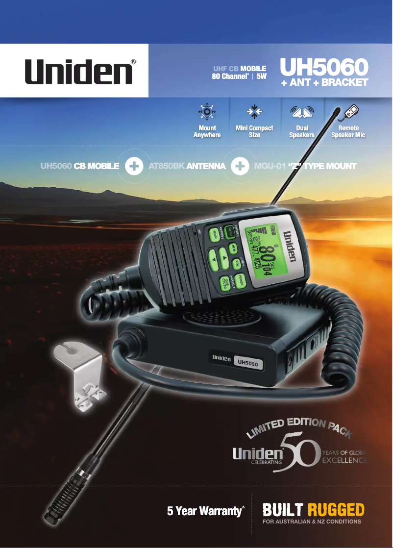 Image de la première page du manuel de l'appareil UH5060