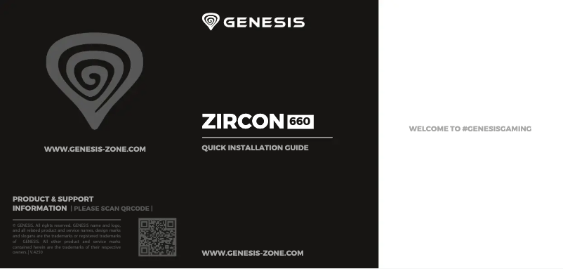 Imagen de la primera página del manual del dispositivo Zircon 660