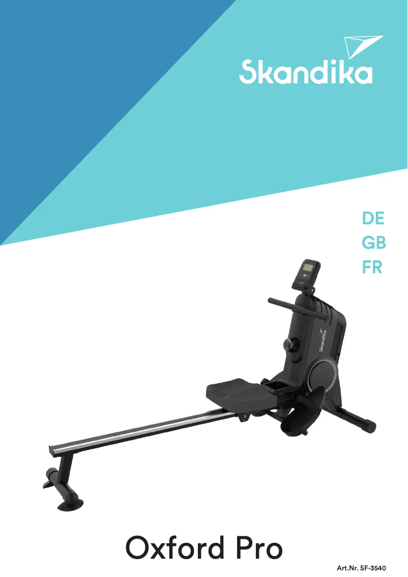 Image de la première page du manuel de l'appareil Regatta Oxford Pro