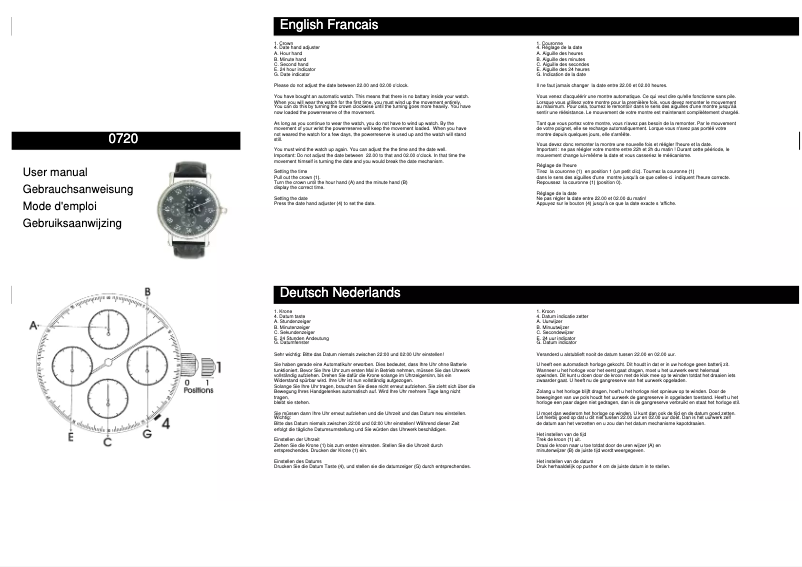 Image de la première page du manuel de l'appareil 0720