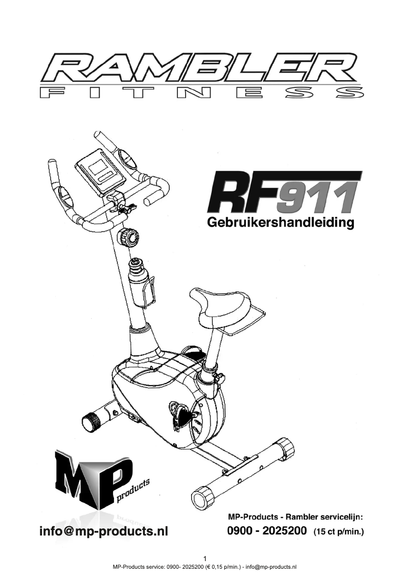 Page 1 de la notice Manuel utilisateur Rambler RF911