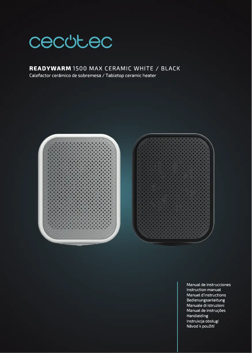 Page 1 de la notice Manuel utilisateur Cecotec ReadyWarm 1500
