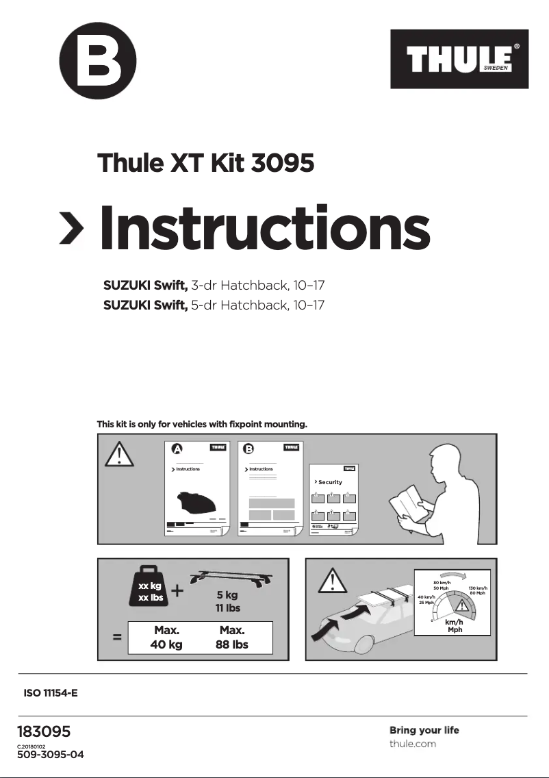 Image de la première page du manuel de l'appareil XT Kit 3095
