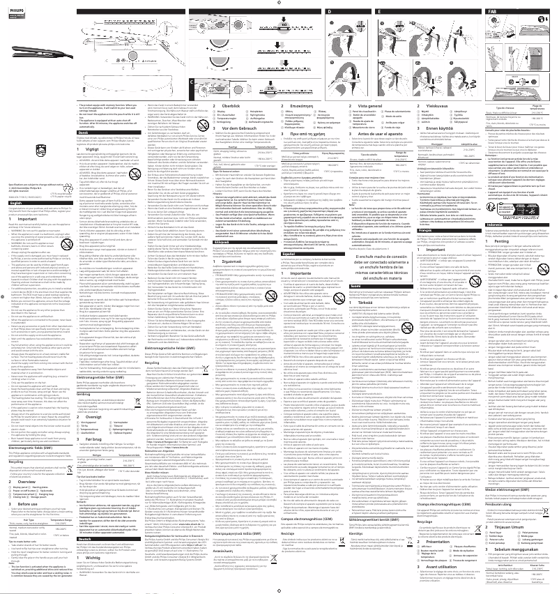 Image de la première page du manuel de l'appareil 7000 Series BHS742