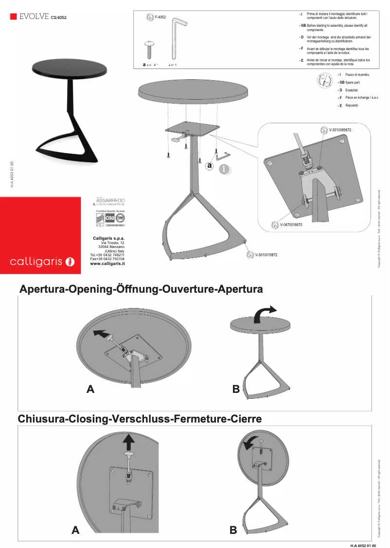 Image de la première page du manuel de l'appareil EVOLVE