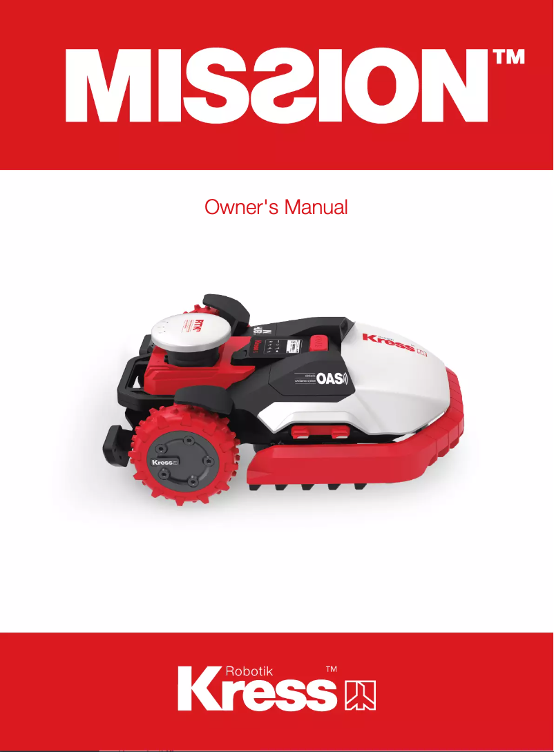 Page 1 de la notice Manuel utilisateur Kress Mission KR236E