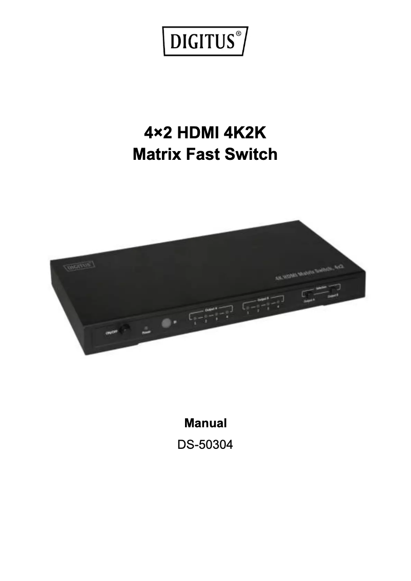 Page n°1 - Manuel utilisateur Digitus DS-50304