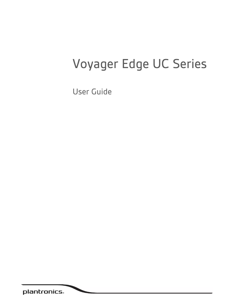 Page 1 de la notice Manuel utilisateur Plantronics Voyager Edge UC B255-M