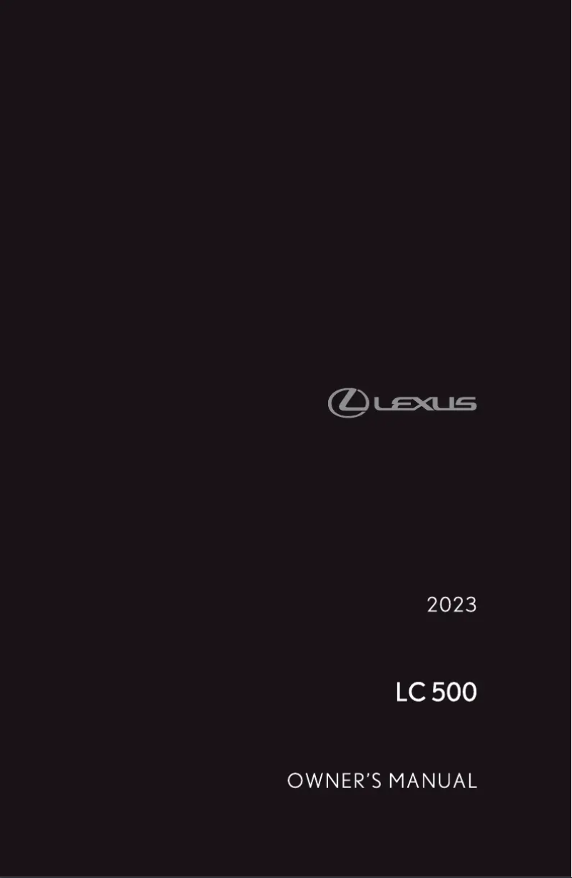 Imagen de la primera página del manual del dispositivo LC 500 Convertible (2023)