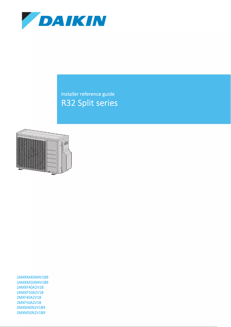 Página 1 del manual Manual de usuario Daikin 2AMXM50M4V1B9