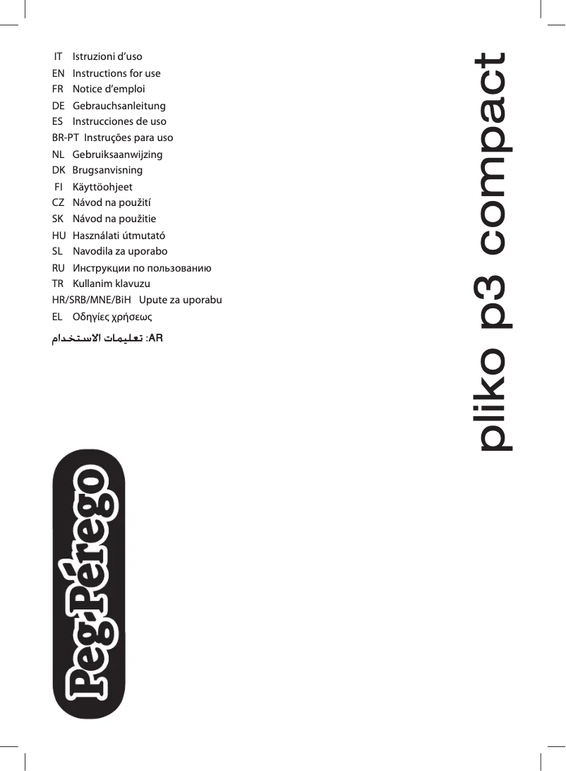 Page n°1 - Manuel utilisateur Peg Perego Pliko P3 Compact