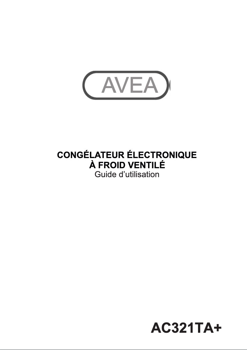 Page 1 de la notice Manuel utilisateur AVEA AC321TA+