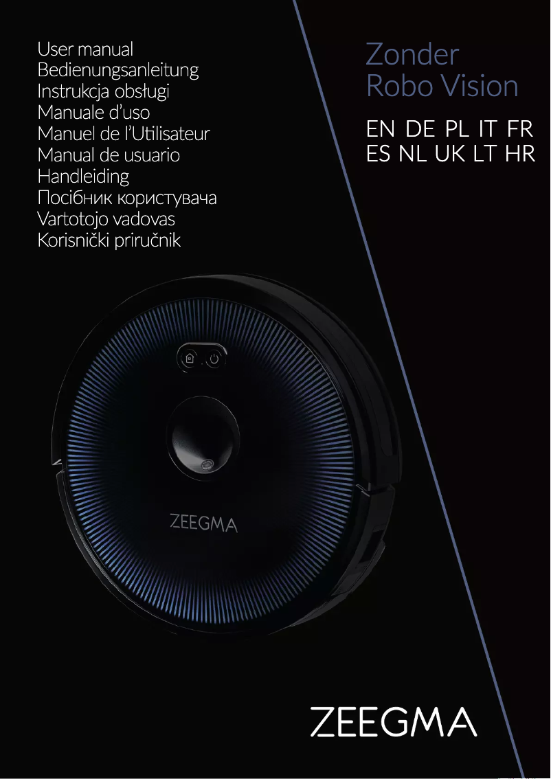 Image de la première page du manuel de l'appareil Zonder Robo Vision
