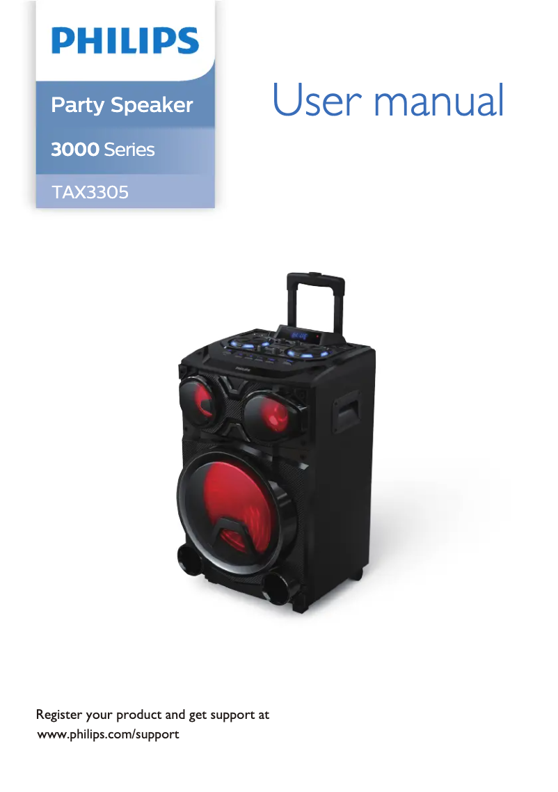 Página 1 del manual Manual de usuario Philips TAX3305