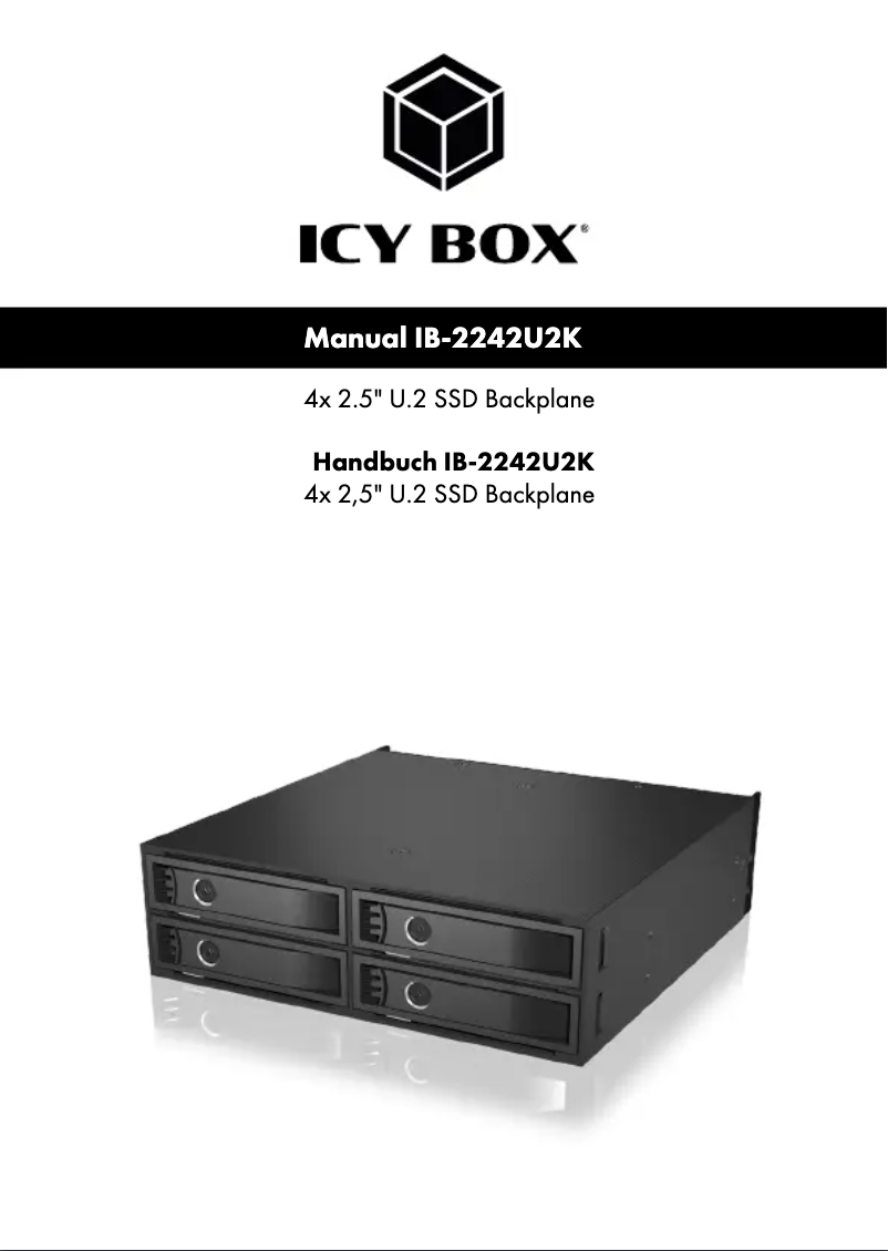 Página 1 del manual Manual de usuario Icy Box IB-2242U2K