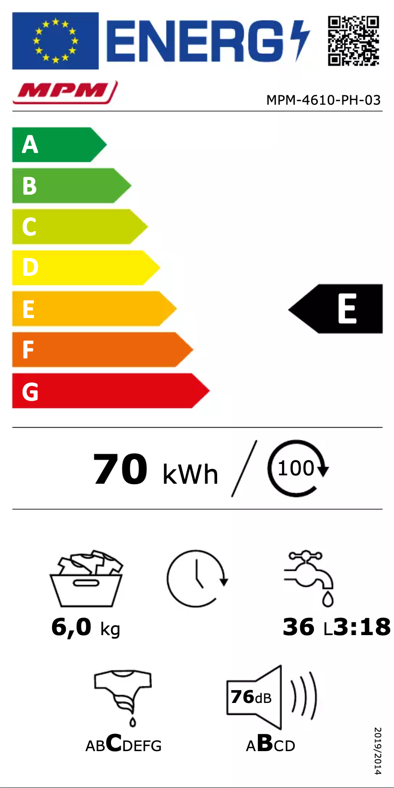 Imagen de la primera página del manual del dispositivo MPM-4610-PH-03