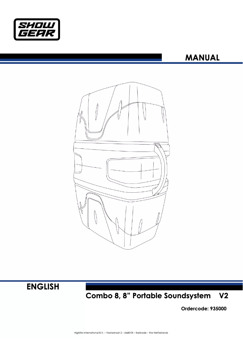 Image de la première page du manuel de l'appareil Combo8