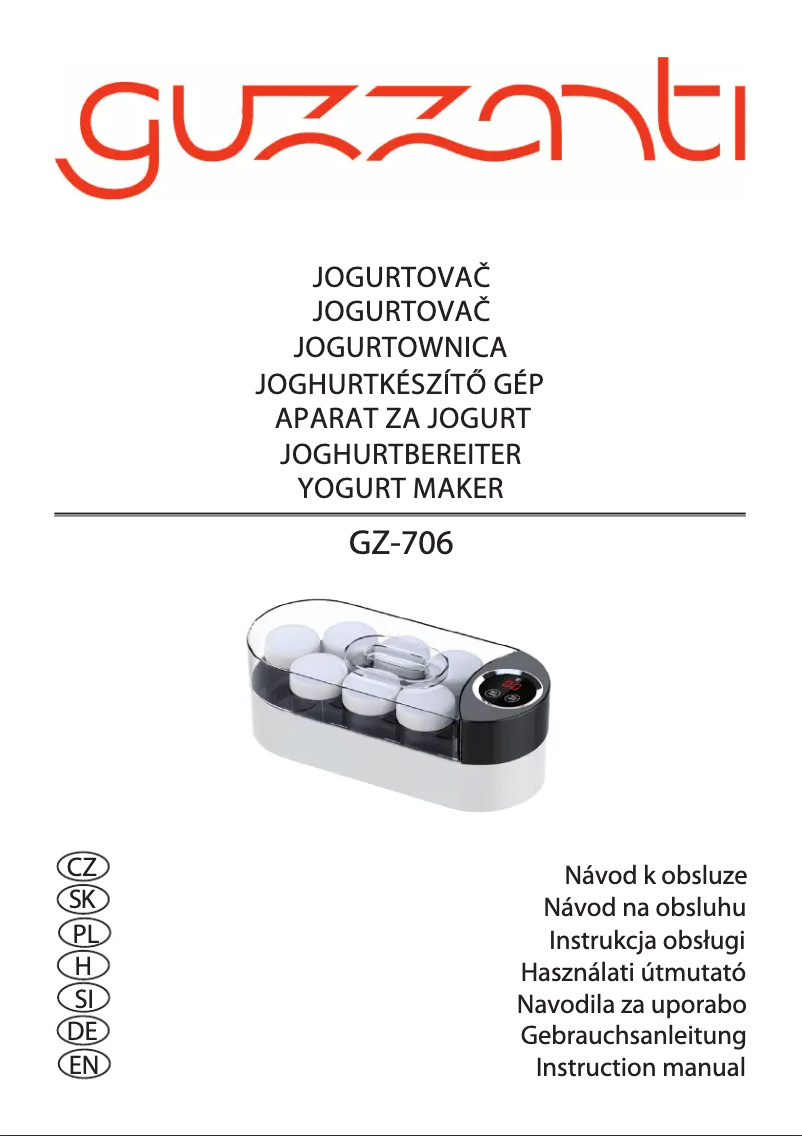 Page n°1 - Manuel utilisateur Guzzanti GZ 706