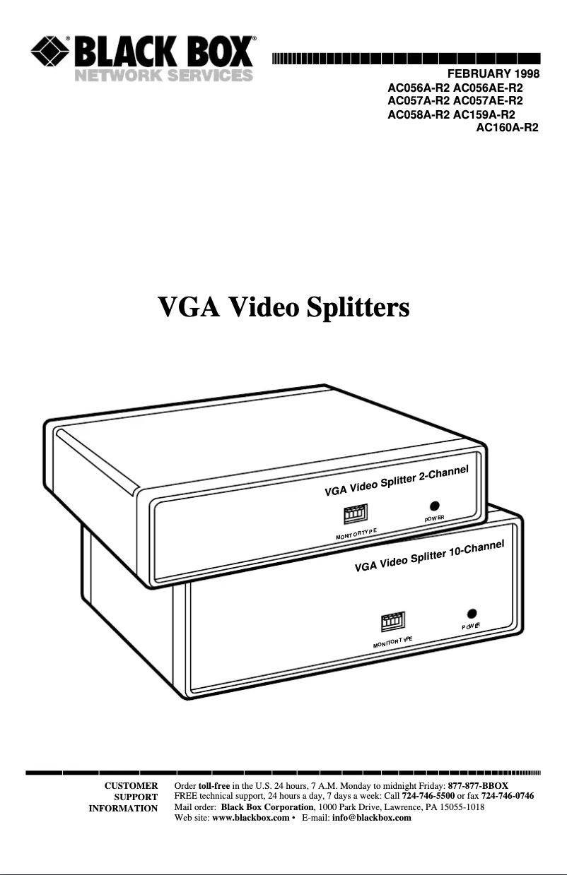 Image de la première page du manuel de l'appareil AC057AE-R2