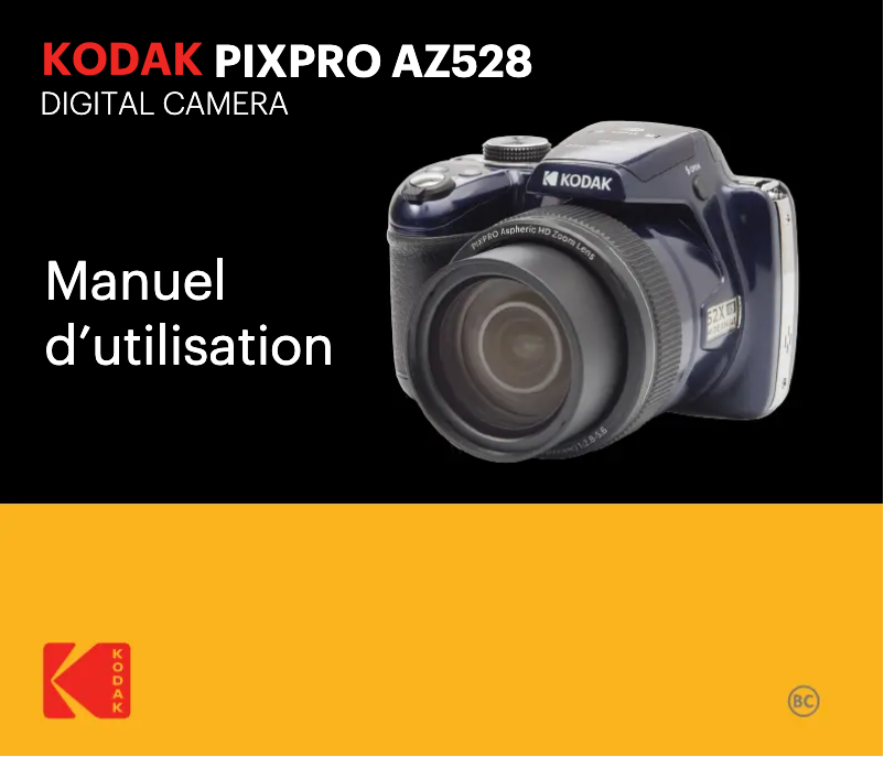 Page 1 de la notice Manuel utilisateur Kodak PixPro AZ528