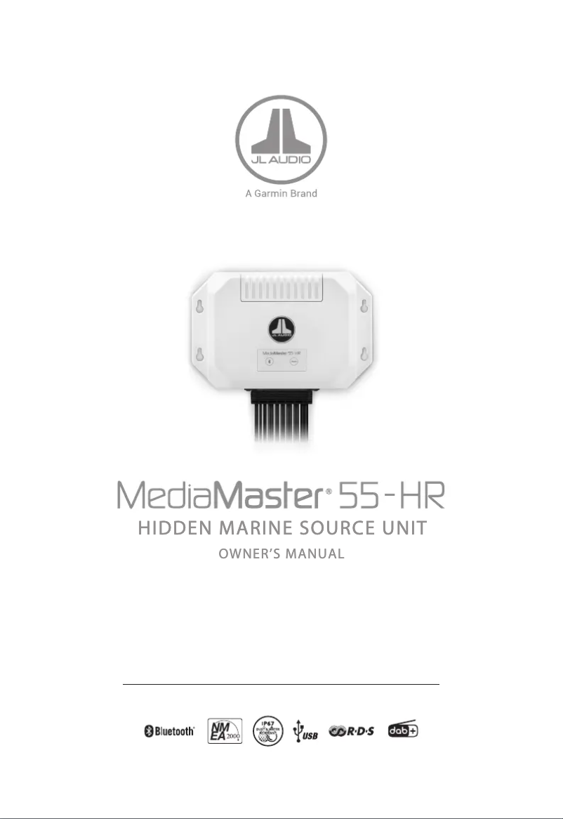 Page n°1 - Manuel utilisateur JL Audio MediaMaster 55-HR