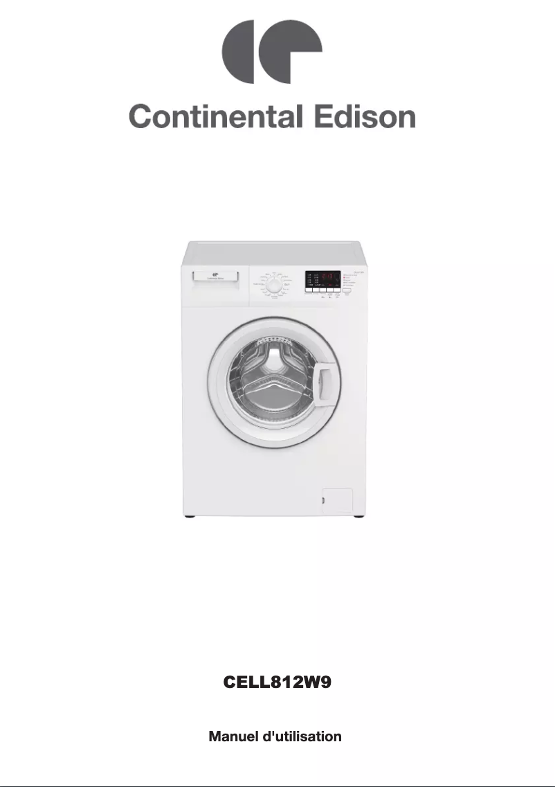Page 1 de la notice Manuel utilisateur Continental Edison CELL812W9