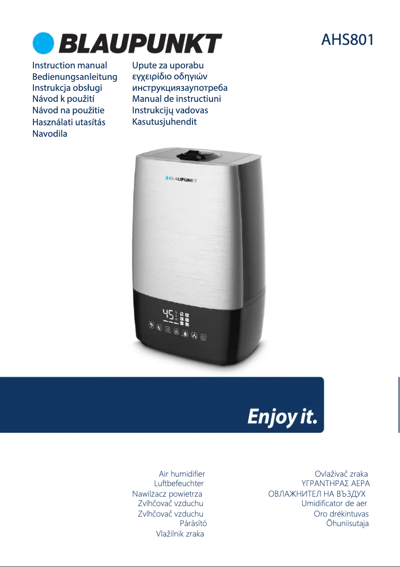Page n°1 - Manuel utilisateur Blaupunkt AHS801