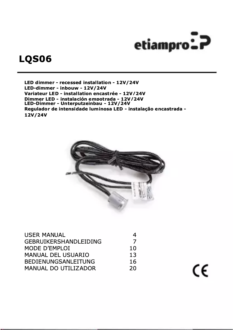 Image de la première page du manuel de l'appareil LQS06
