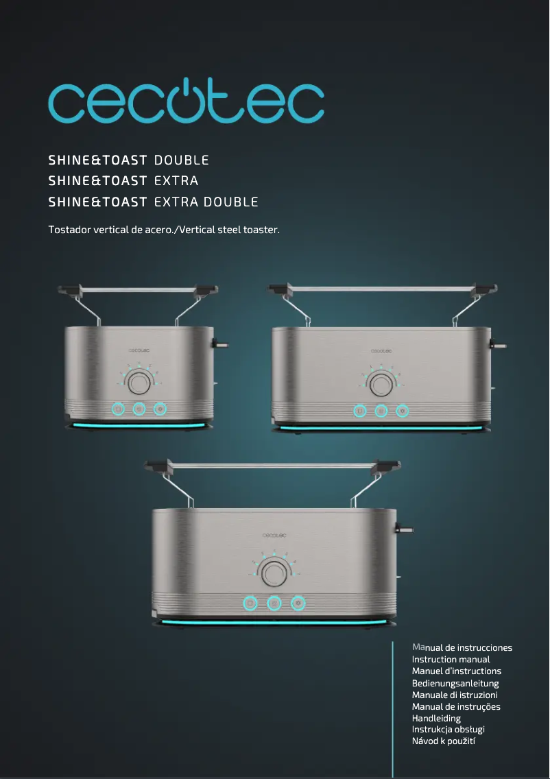Image de la première page du manuel de l'appareil Shine&Toast Double