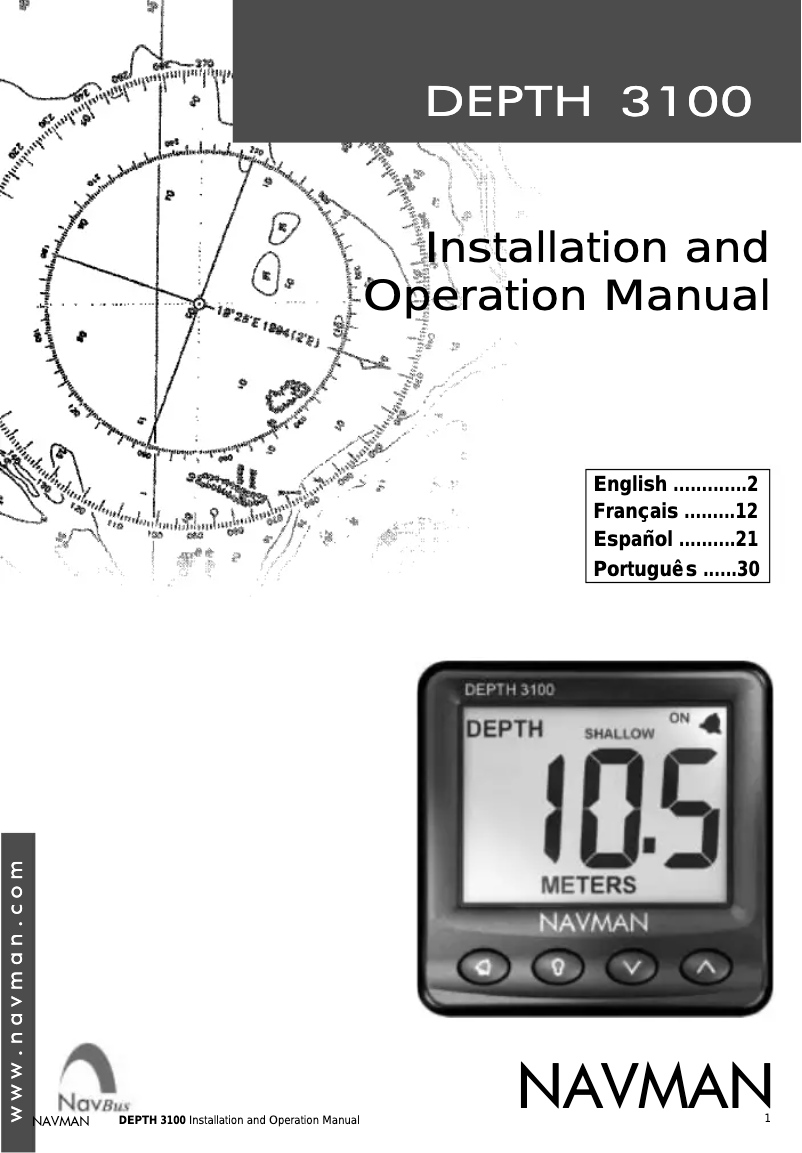 Page n°1 - Manuel utilisateur Navman Depth 3100