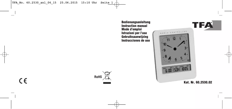 Page n°1 - Manuel utilisateur TFA 60.2530.02