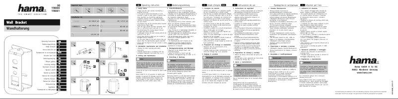 Page 1 of the manual User Manual Hama 00118001