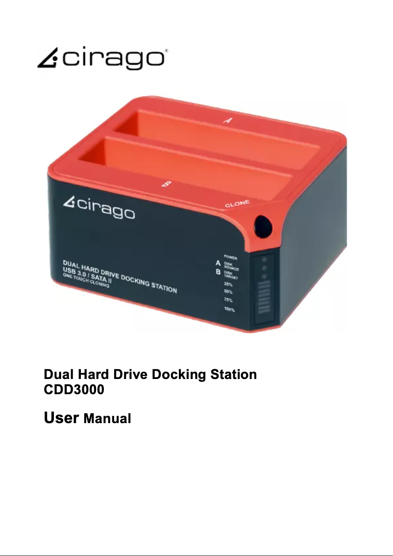 Image de la première page du manuel de l'appareil CDD3000