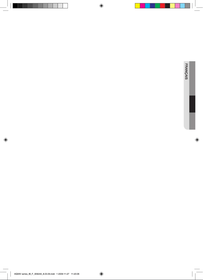 Image de la première page du manuel de l'appareil AQ18VBEX