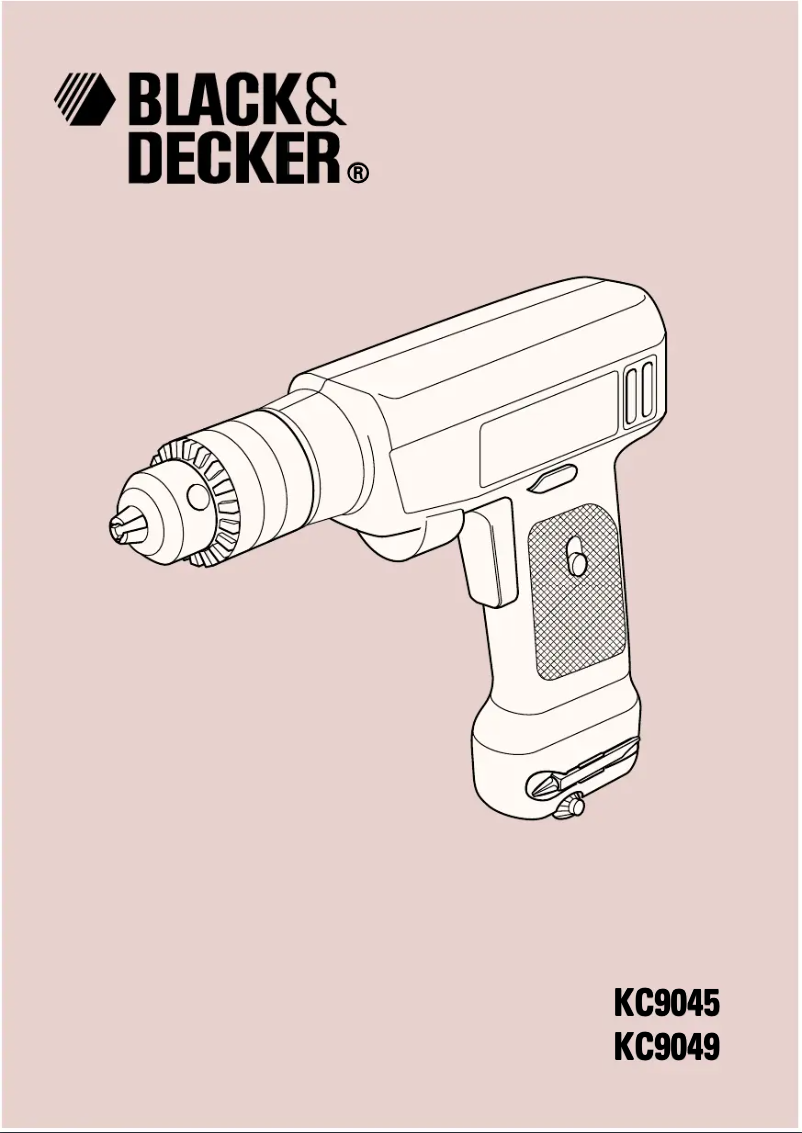Page 1 de la notice Manuel utilisateur Black & Decker KC9049