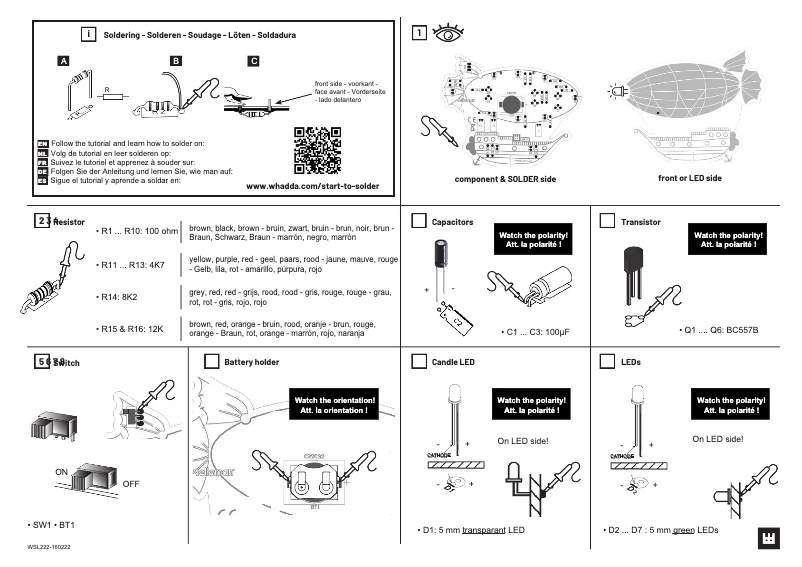 Imagen de la primera página del manual del dispositivo WSL222