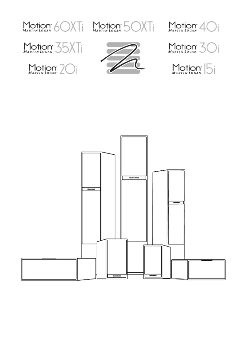 Page n°1 - Manuel utilisateur Martin Logan Motion 35XTi