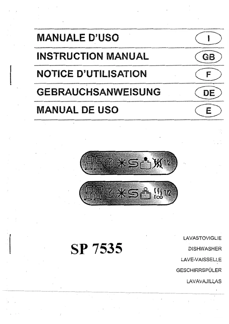 Page 1 de la notice Manuel utilisateur Oranier SP 7535