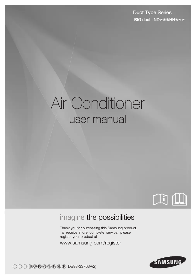 Page 1 de la notice Manuel utilisateur Samsung ND280HHXEA