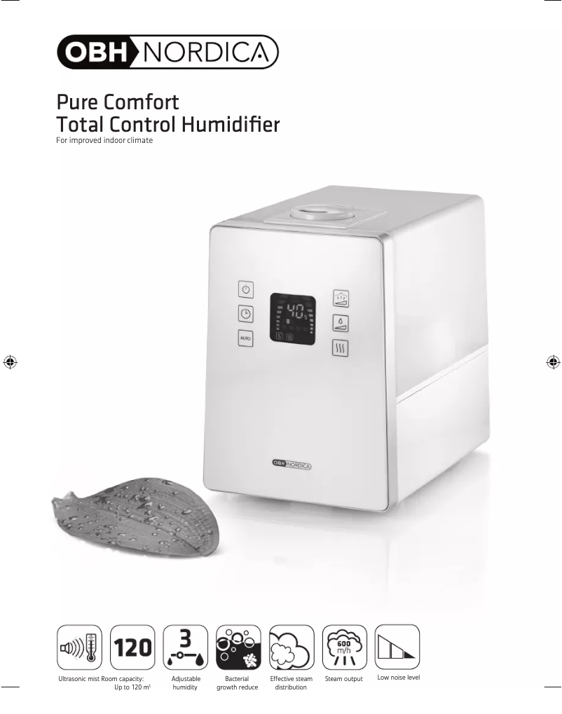 Imagen de la primera página del manual del dispositivo Total Control Ultrasonic